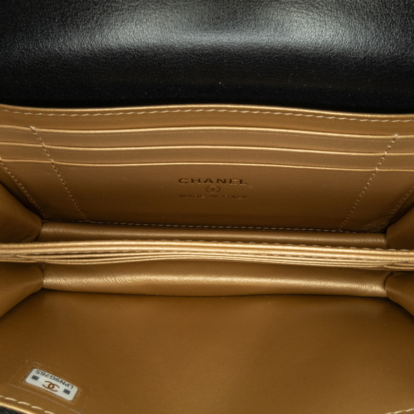 Pre-Loved Chanel Quilted Calfskin Strass Clutch With Chain Flap - Picture 5 of 8